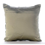 Earthy Texture - Green Taffeta Decorative Euro Sham