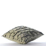 Earthy Texture - Green Taffeta Decorative Euro Sham