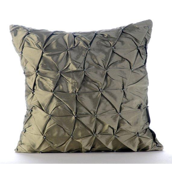 Lavender Texture - Lavender Taffeta Throw Pillow Cover