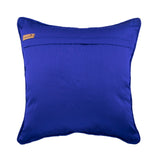 Electric Blue Knots - Blue Art Silk Throw Pillow Cover