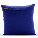 Electricity - Blue Cotton Linen Decorative Euro Sham