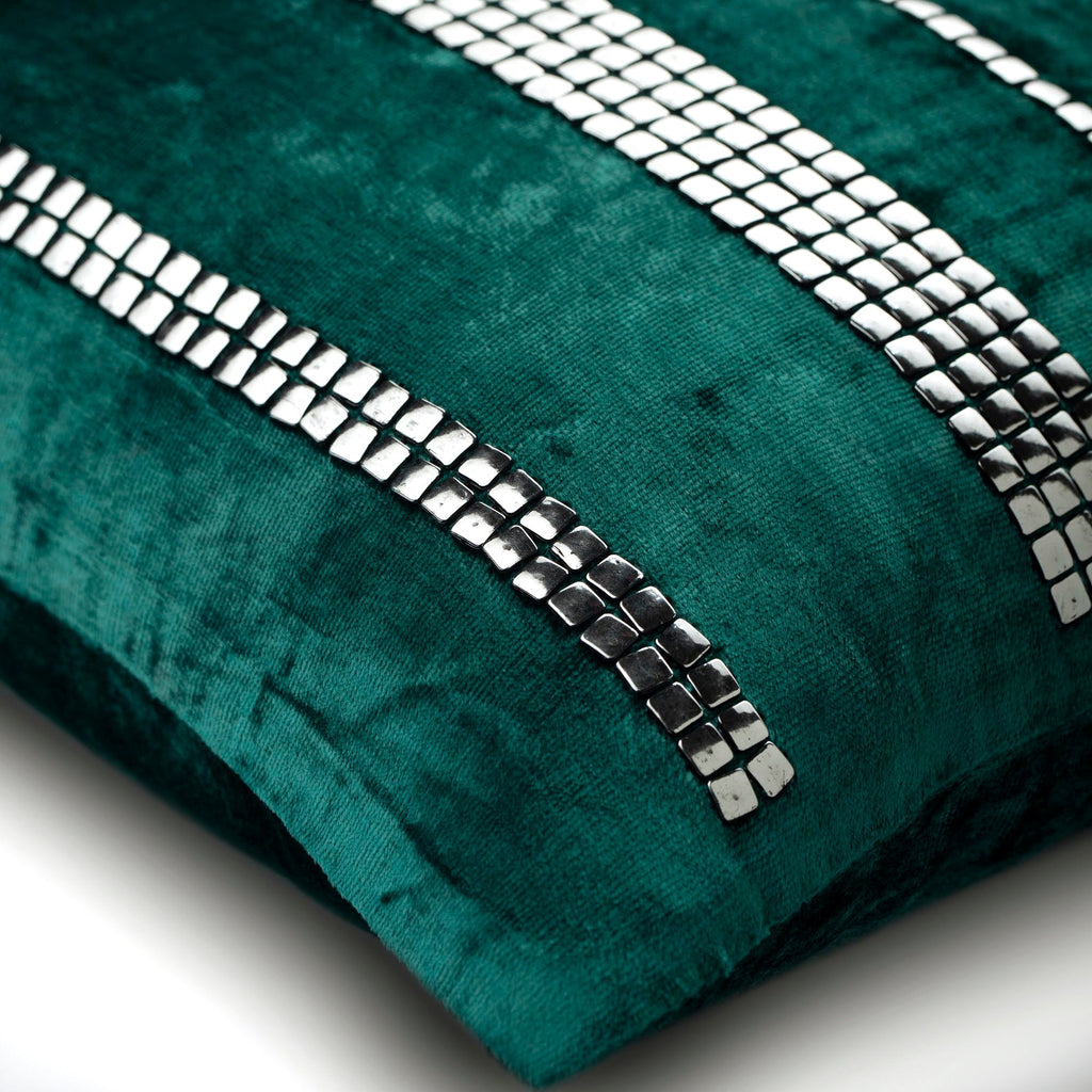 City Of Silver - Beige Velvet Throw Cushion  Cover