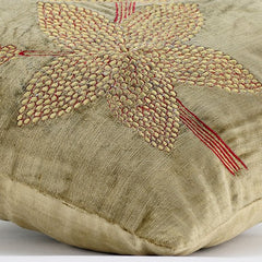 Enlightenment - Sage Green Velvet Throw Pillow Cover