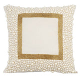 Essence Of Pearl - Ivory Art Silk Decorative Euro Sham