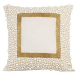 Essence Of Pearl - Ivory Art Silk Decorative Euro Sham