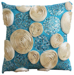 Sweet Kisses - Pink Art Silk Throw Pillow Cover