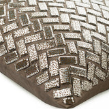 Evening In Paris - Mocha Cotton Linen Decorative Euro Sham