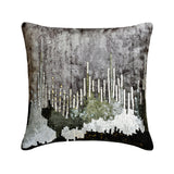 Grey Velvet Throw Cushion Cover Exodus