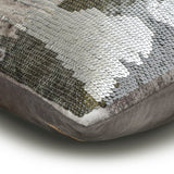 Exodus - Grey Velvet Decorative Euro Sham