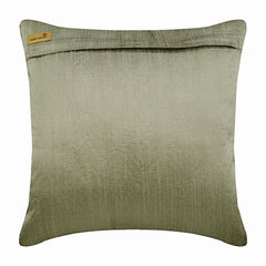 Exotic Lounge - Silver Art Silk Decorative Euro Sham