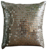 Metal Daze - Midnight Blue Art Silk Throw Pillow Cover