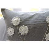 Floral Whispers Silk Throw Pillow Cover