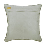 Florastic Lattice - Gray Jacquard Silk Throw Pillow Cover
