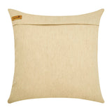 Foil Maple - Gold Faux Leather Throw Pillow Cover