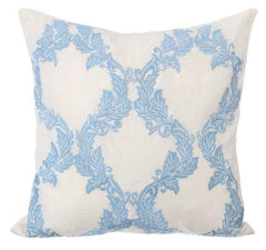 French Riviera Blue Silk Euro Sham Cover