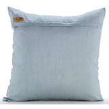 French Wedding - Light Blue Art Silk Throw Pillow Cover