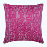 Fuchsia N Silver Euro Sham