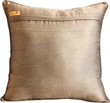 Future Trellis - Gray Jacquard Art Silk Throw Pillow Cover