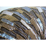 Glamorous Spalsh - Chcolate Brown Art Silk Decorative Euro Sham