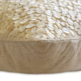 Glazed Pearls - Natural Beige Cotton Linen Throw Pillow Cover