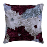 Glory In The Flowers - Purple Art Silk Decorative Euro Sham