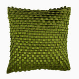 Silver Gray Lining - Silver Faux Suede Decorative Euro Sham