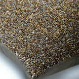 Gold Becomes Silver Silk Decorative Euro Sham