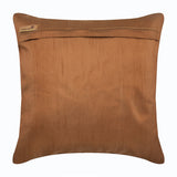 Gold Brown Bricks - Gold Brown Art Silk Decorative Euro Sham