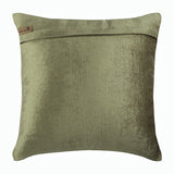 Gold Curiosity - Sage Green Velvet Throw Pillow Cover
