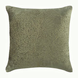 Gold Curiosity - Sage Green Velvet Decorative Euro Sham