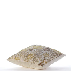 Gold Dust Rose Throw Pillow Cover