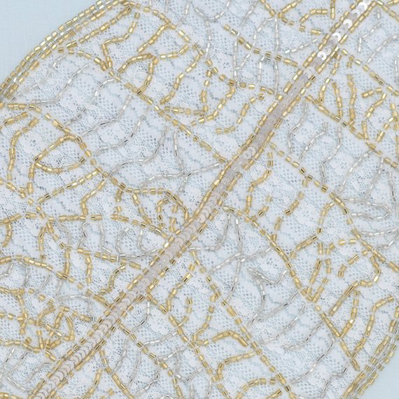 Gold Leaflet - Light Blue Cotton Linen Decorative Euro Sham