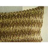 Gold N Copper Tan - Gold & Copper Faux Leather Throw Pillow Cover