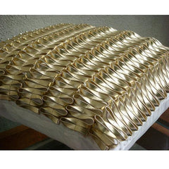 Gold Of The Gods - Metallic Gold Faux Leather Decorative Euro Sham