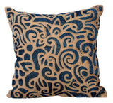 Gold Sapphires - Gold Velvet Decorative Euro Sham
