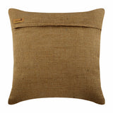 Gold Silver Sands - Beige Burlap Throw Pillow Cover