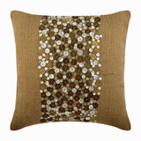 Gold Silver Sands Pillow Cover
