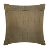 Gold Turkish Dream - Brown Silk Decorative Euro Sham