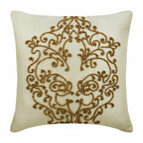 Gold Wedding - Ivory Silk Decorative Euro Sham