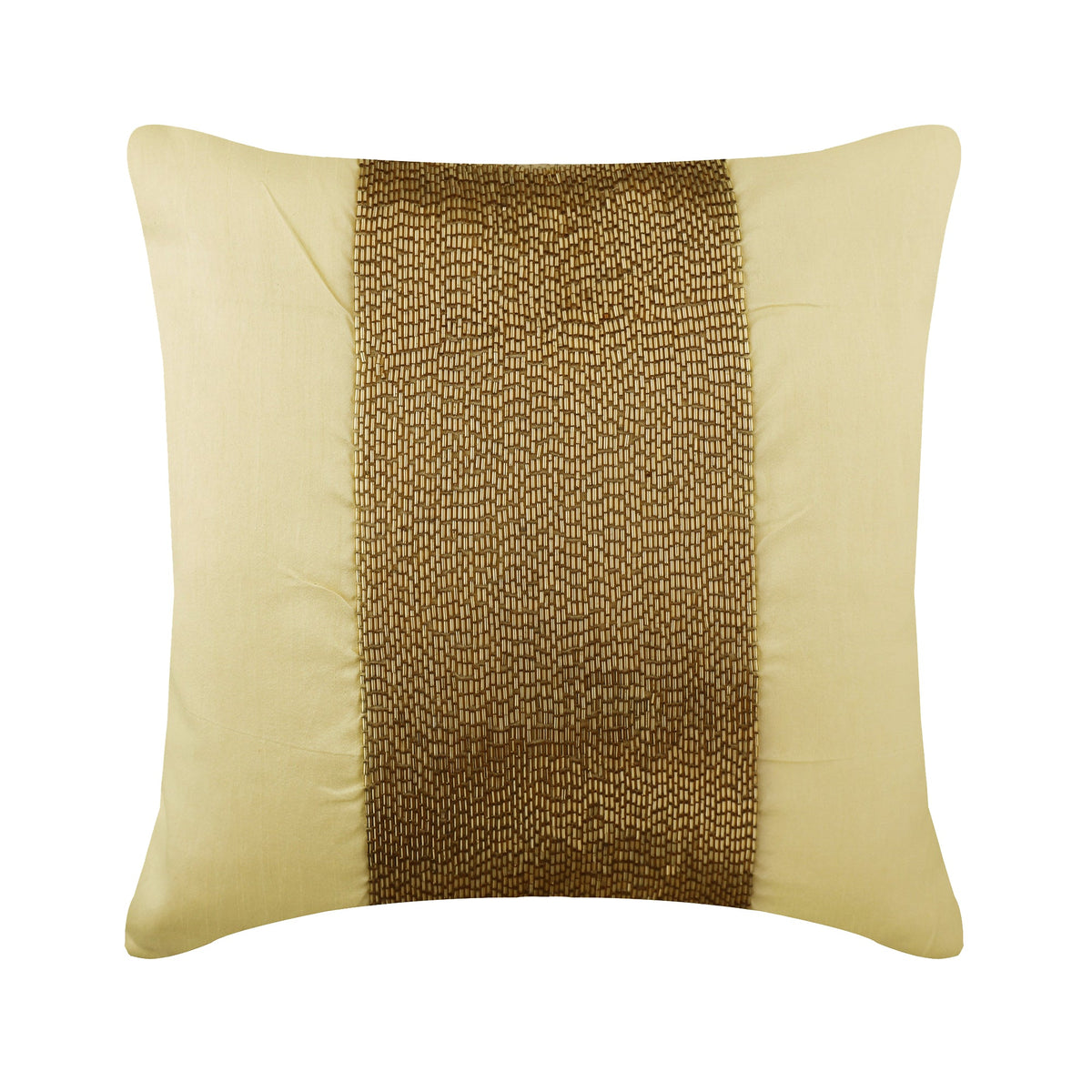 Gold Center - Gold Art Silk Decorative Euro Sham
