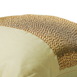 Gold Center - Gold Art Silk Decorative Euro Sham