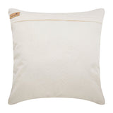 Golden Divide - Ivory Cotton Linen Throw Pillow Cover