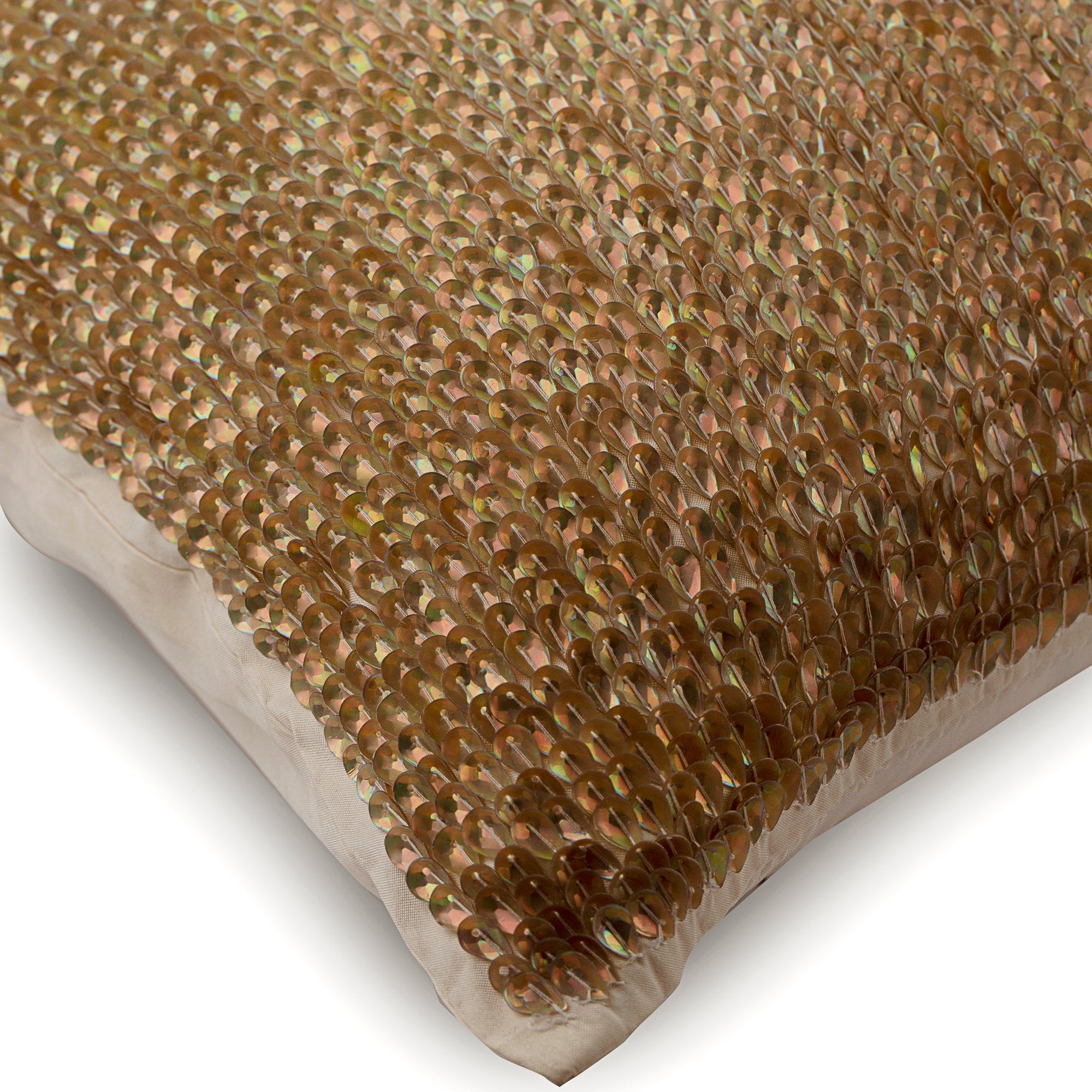 Golden Drops Silk Throw Pillow Cover