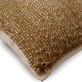 Golden Drops Silk Throw Pillow Cover