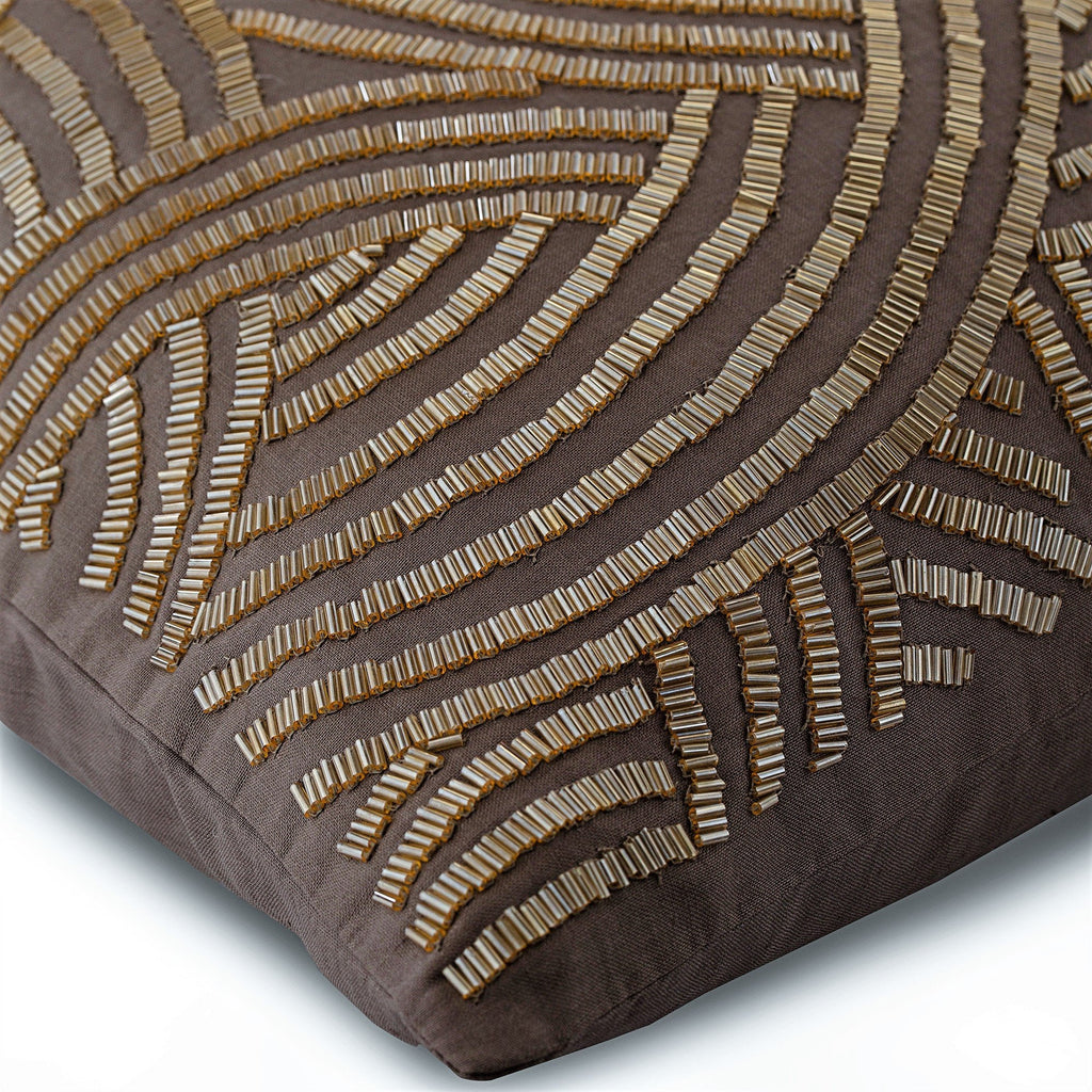 Good Earth Brown Decorative Euro Sham