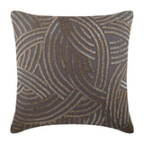 Good Earth Beaded Throw Pillow Cover