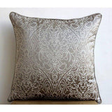 Gray Pearl - Gray Art Silk Decorative Euro Sham