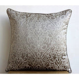 Gray Pearl - Gray Art Silk Throw Pillow Cover