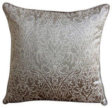 Purple Gold Damask - Purple Art Silk Decorative Euro Sham
