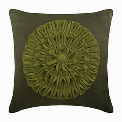 Dreamy Rose - Purple Suede Throw Pillow Cover